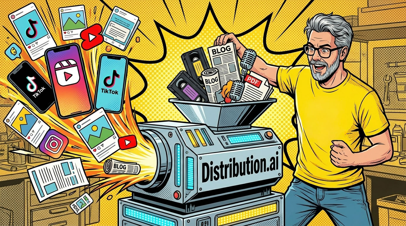 Distribution.ai : la machine à recycler les contenus marketing
